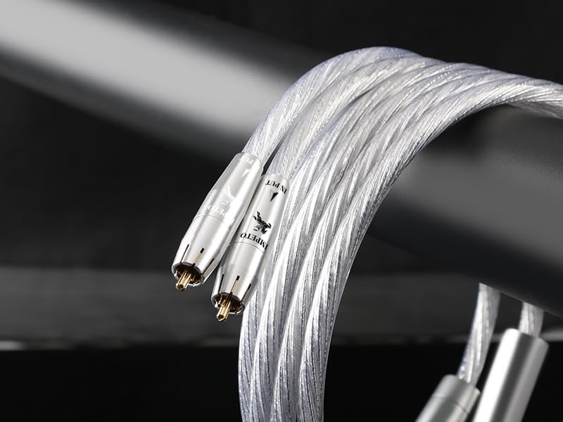 Impeto high end Cinch Kabel, S-OCC Audio RCA Kabel Audiophile 2 x 2 Cinch stecker cinchkabel für Ver