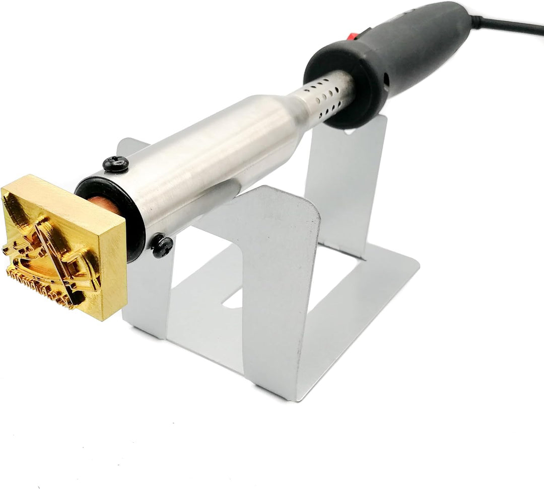 elektrischer Brandstempel mit deinem Schriftzug im Motiv "Schuhmacher" für Leder, Holz, Pappe - pers