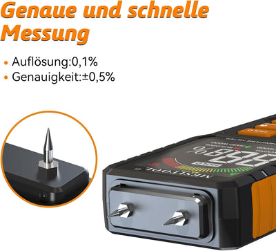Pin-Typ Holzfeuchtemessgerät Hörbarer Allgemeines Feuchtigkeitsmessgerät Detector Wiederaufladbares