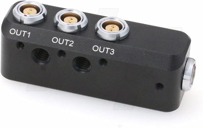 HangTon 1 auf 3 Power Splitter Adapter 0B Buchse 2-polig auf 3 x 2-polig Buchse für Kamera