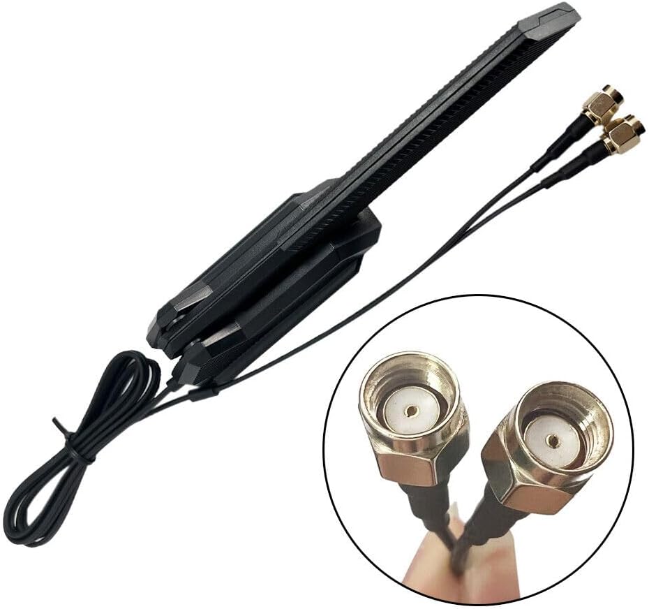 Black Flachkabel Flex WiFi Antenne für ASUS 2T2R ROG Strix B660-I Z590-E Z690-A Z690-E Z690-I X570-E