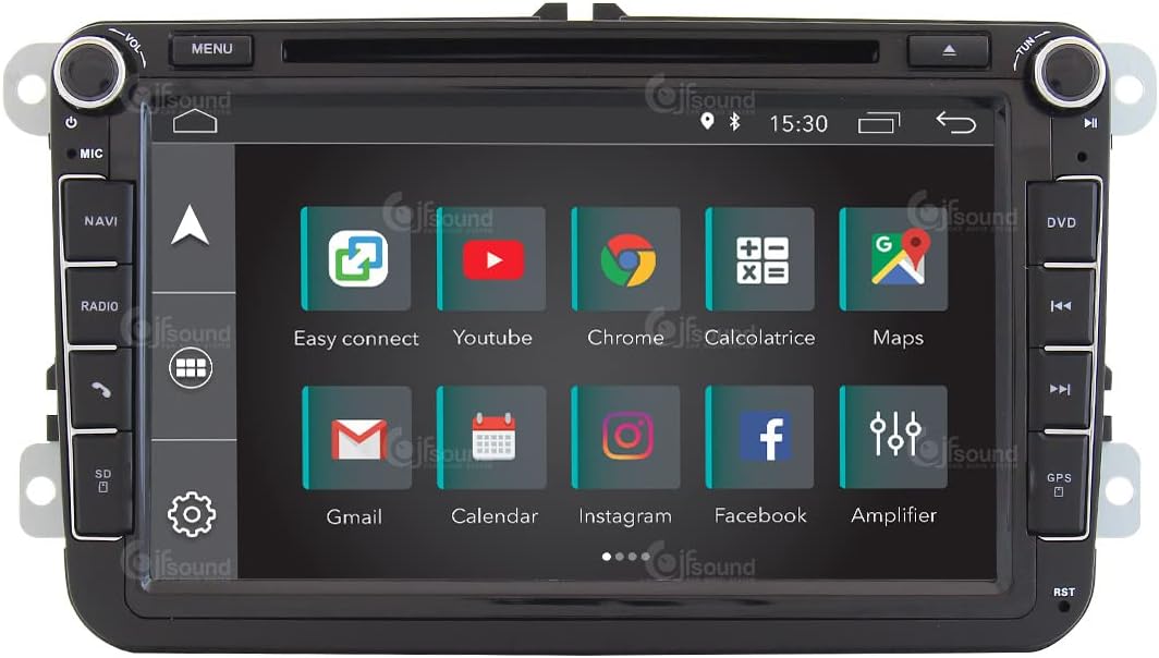 Costum fit Autoradio für Volkswagen Android GPS Bluetooth WiFi Dab USB Full HD Touchscreen Display 9