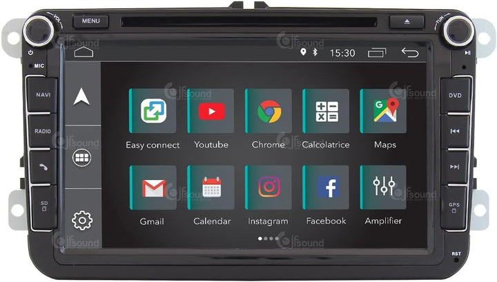Costum fit Autoradio für Volkswagen Android GPS Bluetooth WiFi Dab USB Full HD Touchscreen Display 9