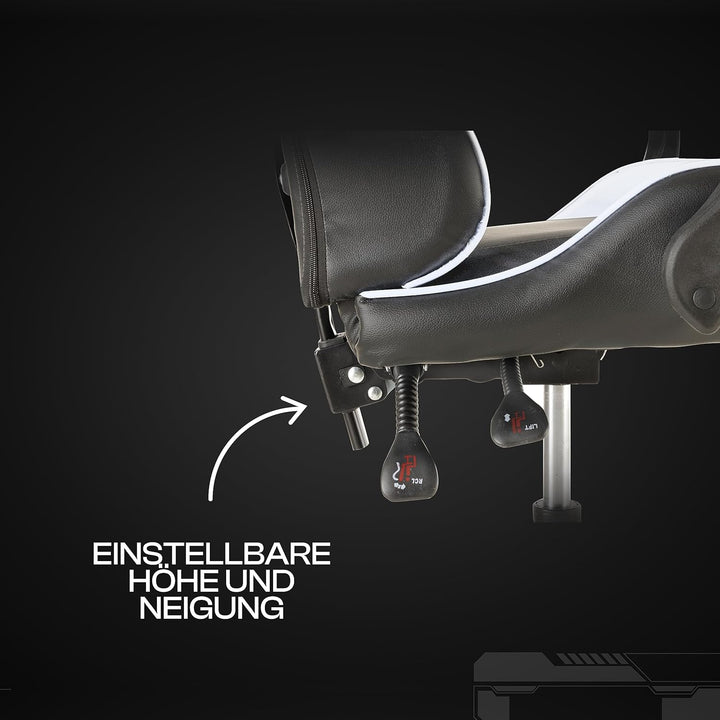 Baroni Home Gaming-Stuhl, ergonomischer Bürostuhl, gepolstert Gaming Sessel mit bequemer, Verstellba