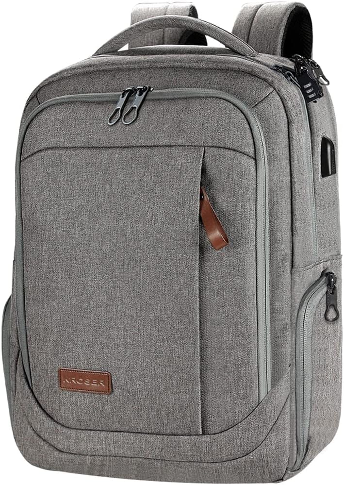 KROSER Laptop Rucksack Schulrucksack 17,3 Zoll Reiserucksack Handgepäck Tagesrucksack Wasserabweisen
