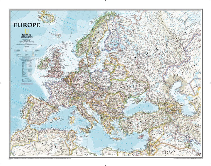 Europa, Classic, politisch, laminiert