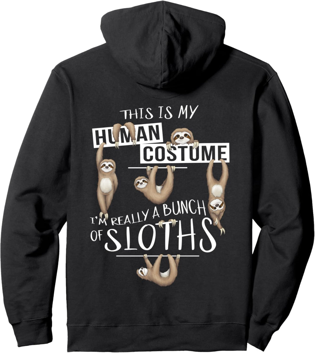 Ich bin viele Faultiere | Lässiges Faultier Kostüm Pullover Hoodie
