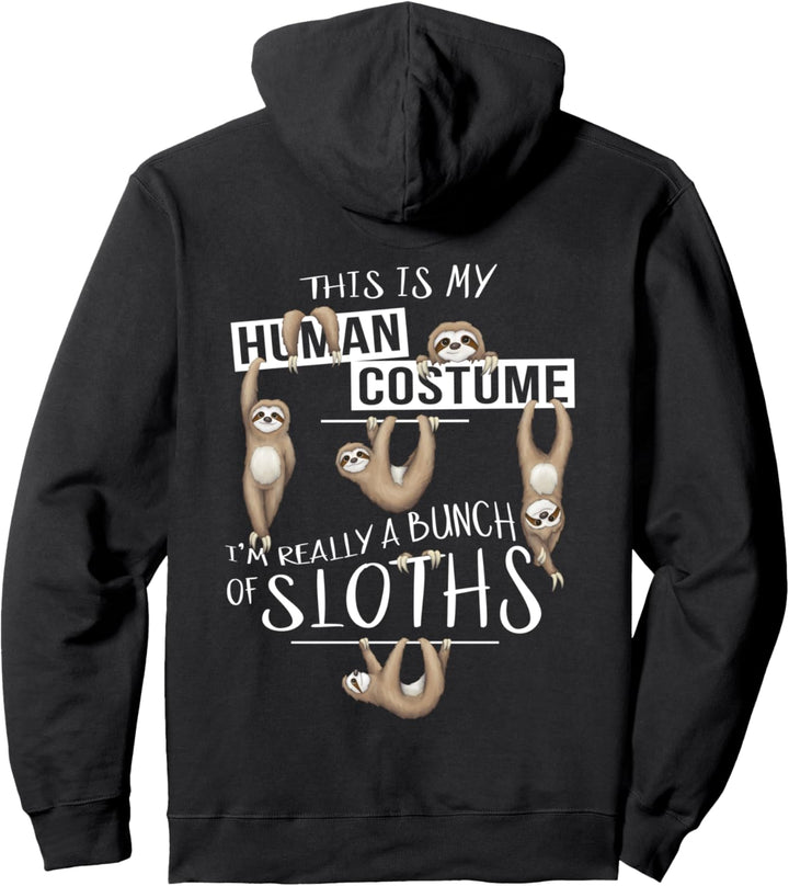 Ich bin viele Faultiere | Lässiges Faultier Kostüm Pullover Hoodie