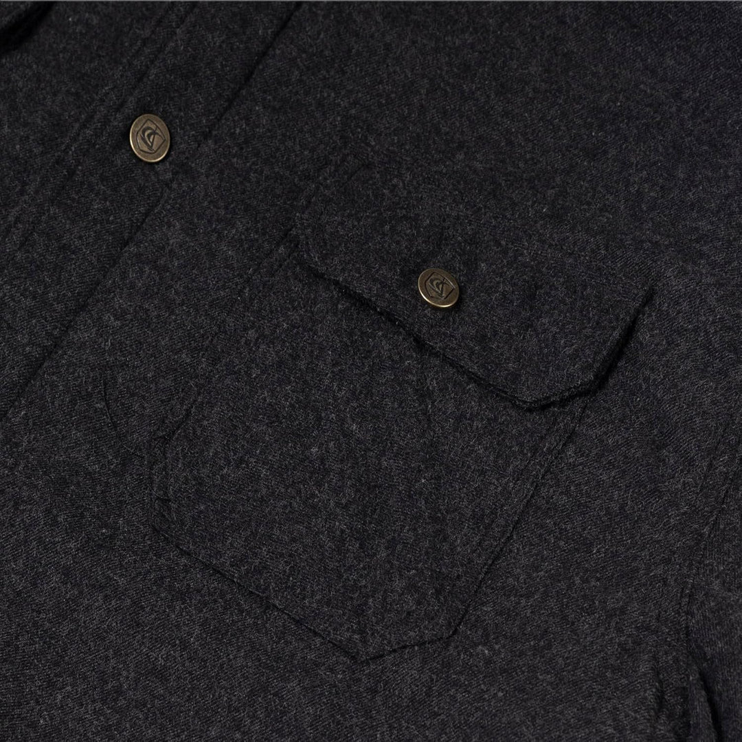 Coevals Club Herren Flanell Jacke Hemd Sherpa Holzfällerhemd Flanellhemd Langarm Kariertes Druckknöp