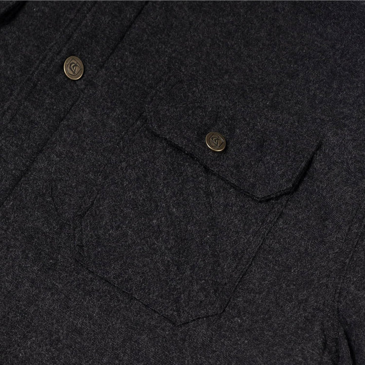 Coevals Club Herren Flanell Jacke Hemd Sherpa Holzfällerhemd Flanellhemd Langarm Kariertes Druckknöp