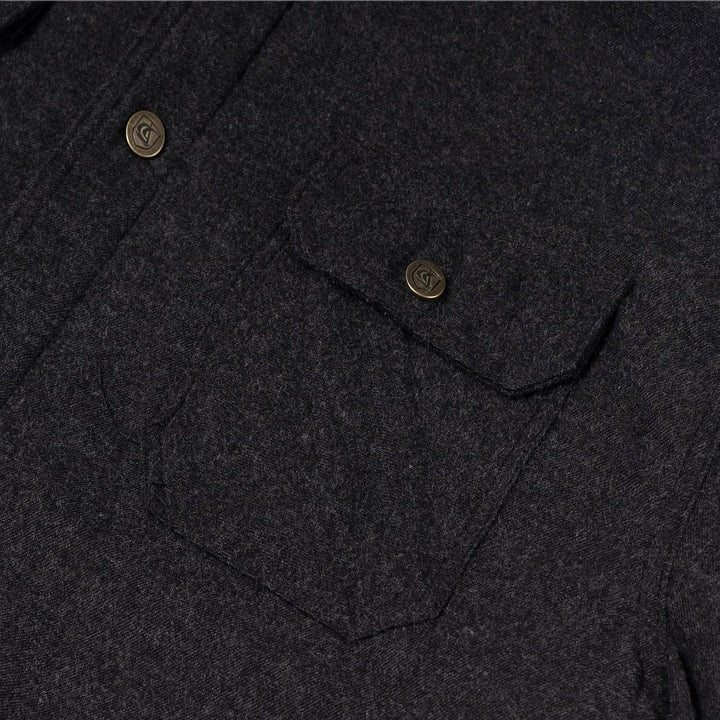 Coevals Club Herren Flanell Jacke Hemd Sherpa Holzfällerhemd Flanellhemd Langarm Kariertes Druckknöp