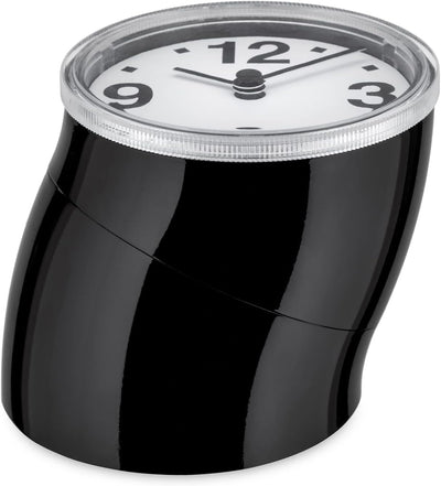 Alessi 01 B Cronotime, Tischuhr aus ABS, schwarz, Ã˜ 7cm, H 8,5cm