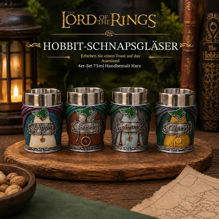 Lord of The Rings Hobbit Shot Glass Set