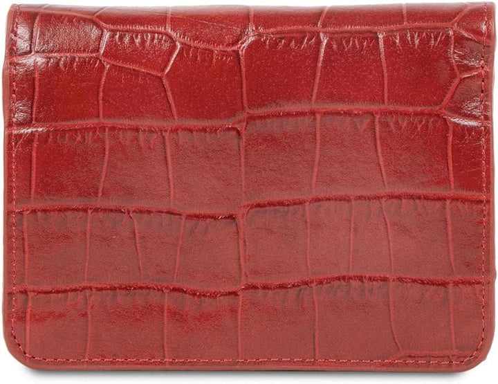 Lancaster Exotic Croco Geldbörse rot