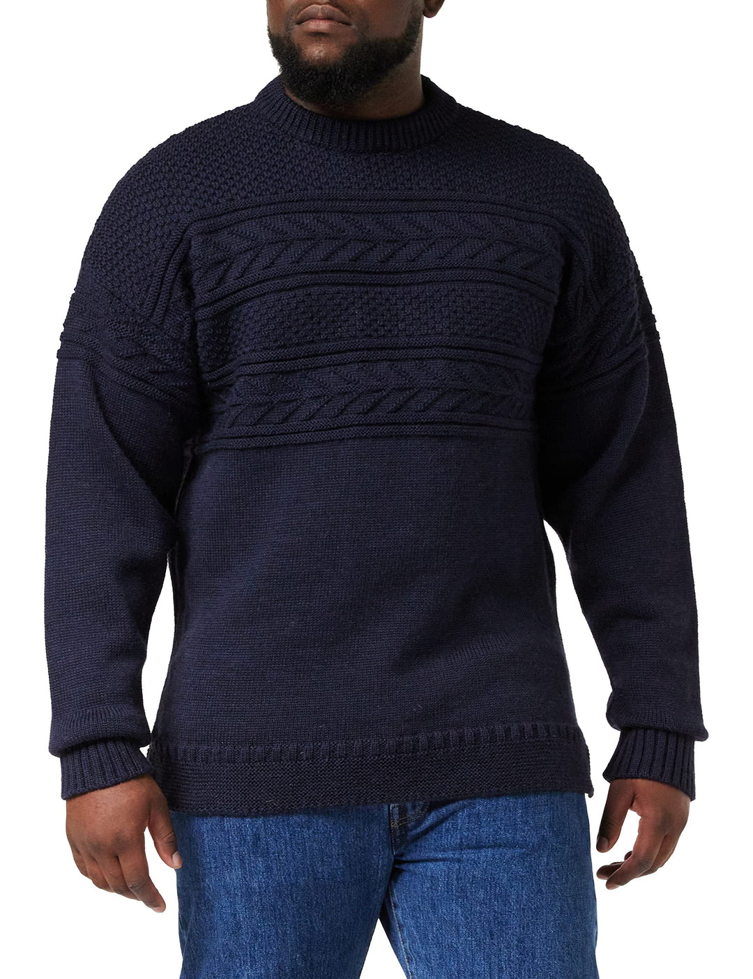 Nauticalia Rundhalsausschnitt Guernsey Navy 2XL, XXL Navy XXL, Navy XXL