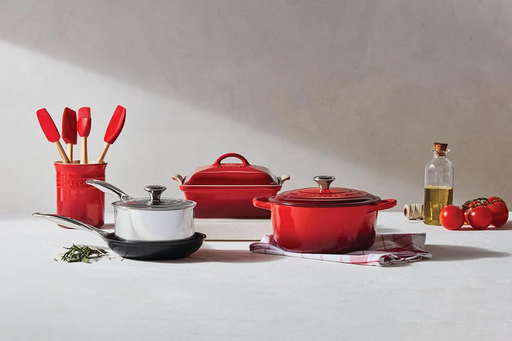 Le Creuset Classic Kochkellen-Set 5tlg. Craft (1.1 L), Kirschrot, 91057001060000, Kirschrot
