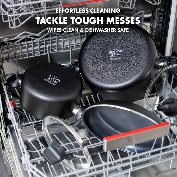 GreenPan Memphis Schmorpfanne (28 cm/4,2 L), gesunde keramische Antihaftbeschichtung, PFAS-frei, ind