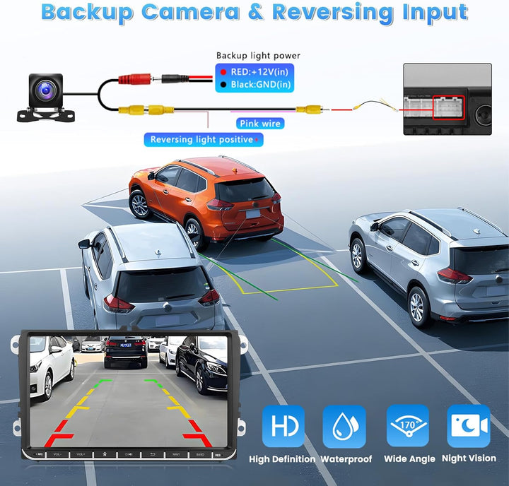[2G+64G] Hikity Autoradio Navi Für VW Golf 5 Golf 6 Caddy Polo S-Koda Seat Touran Android 13 Wireles