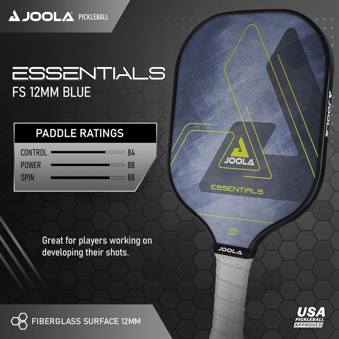 JOOLA Pickleball Essentials Paddle Schläger mit Fiberglas-Oberfläche, Polymer-Kern und USAPA-Zertifi