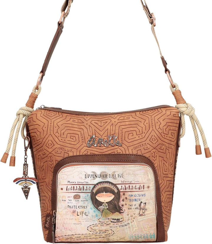 Anekke Damen Umhängetasche 36603-248 Mehrfarbig 33 x 26 x 13 BANDOLERA, bunt