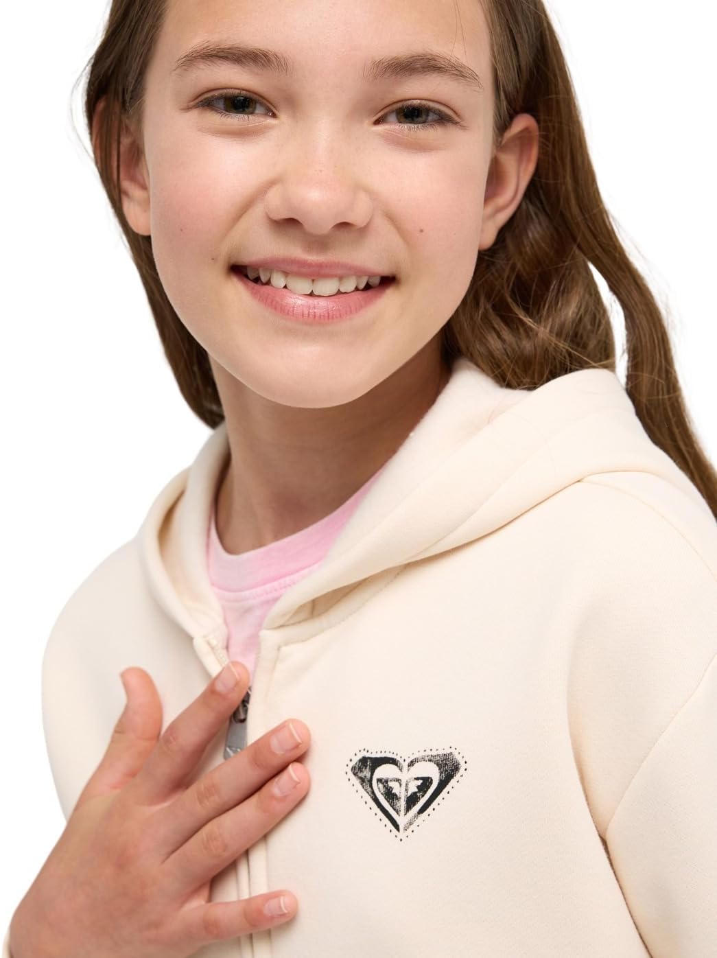 Roxy Mädchen Surf Feeling Zipped Brushed Strickjacke (1er Pack) 4 Jahre Pargament, 4 Jahre Pargament