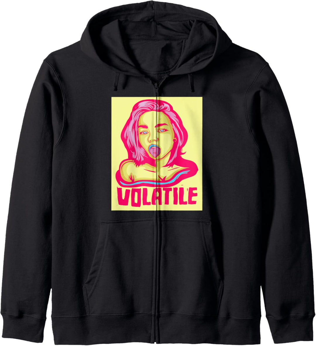 Flüchtige Pastell Gothic Mädchen Kapuzenjacke