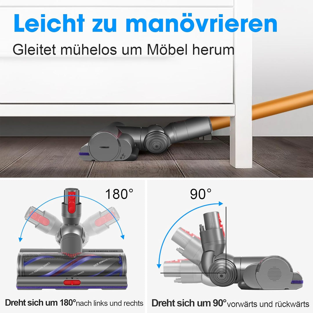 Torque Drive Bodendüse für Dyson V11 V15 V7 V8 V10 Staubsauger, Ersatzbürste für Hartboden und Teppi