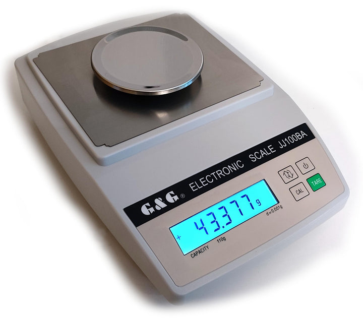 G&amp;G Präzisionswaagen, 0,001g, 0,01g und 0,1g, Baureihe JJ-A, Modellauswahl (JJ100BA: 110g/0,001g), J