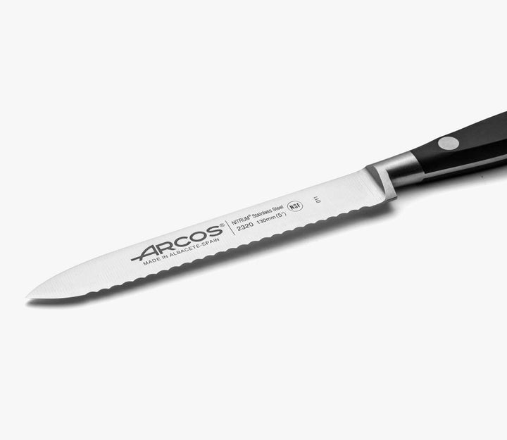 Arcos 232000 Serie Riviera - Tomatenmesser - Klinge aus Nitrum geschmiedetem Edelstahl 130 mm - Hand