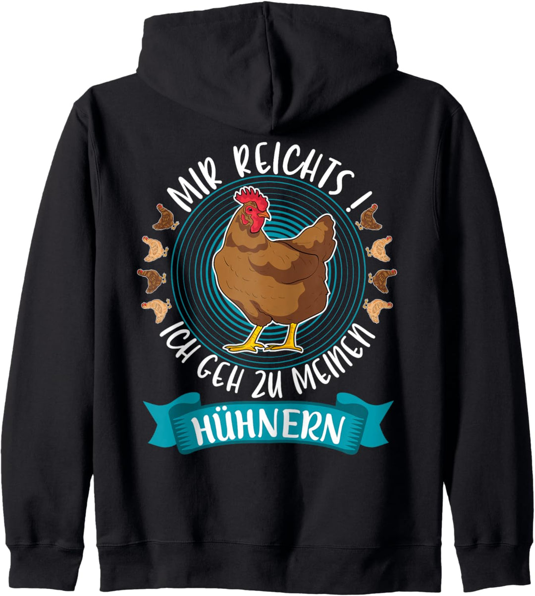 Lustiger Hühner Spruch für Hühnerzüchter - Huhn Hühnerbauer Kapuzenjacke