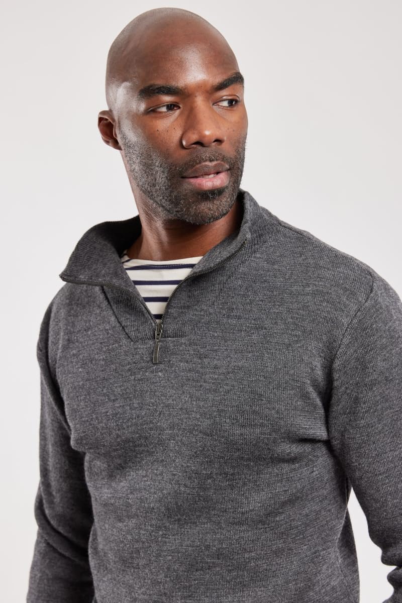 Armor Lux Herren Pullover S Grau (Gris Chiné 150), S Grau (Gris Chiné 150)