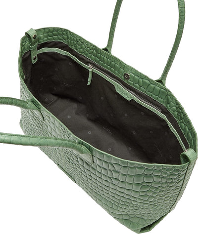 Liebeskind Damen Croco Chelsea Shopper L Palm Green, Palm Green