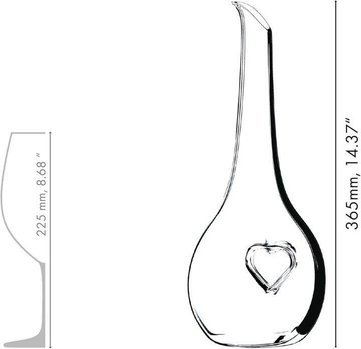 RIEDEL Black Tie Bliss Dekanter Schwarz, Schwarz