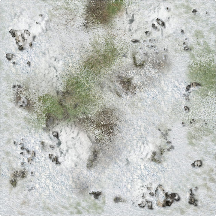 Battle Systems Terrain Winter Snowscape Game Mat 3x3 - Neopren-Spielmatte für Warhammer, D&D, Frostg