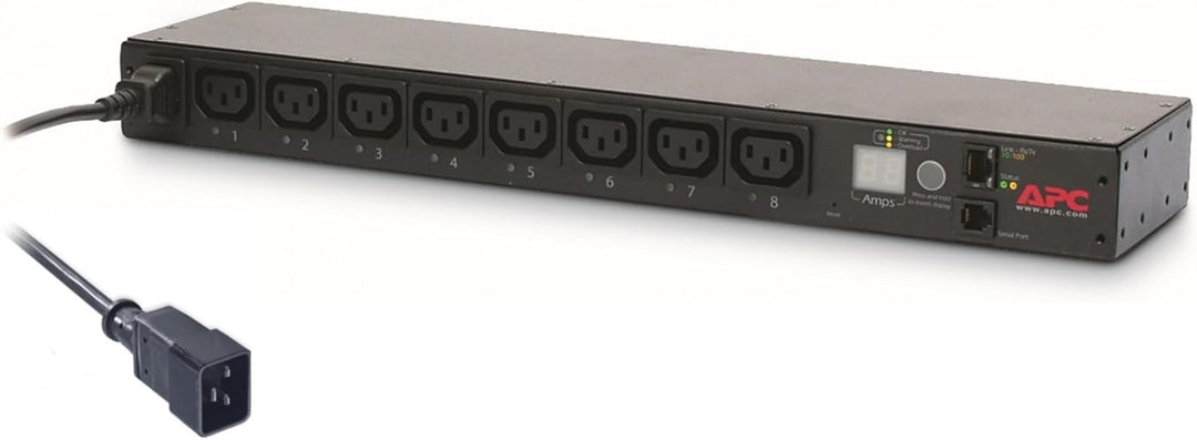 APC Rack PDU - AP7921B - Stromverteilung (schaltbar, 1U, 208/230V, 8 Ausgänge C13, IEC C20) 1U heigh