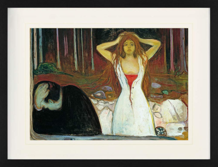 1art1 Edvard Munch Poster Asche, 1894 Gerahmtes Bild Mit Edlem Passepartout | Wand-Bilder | Im Bilde