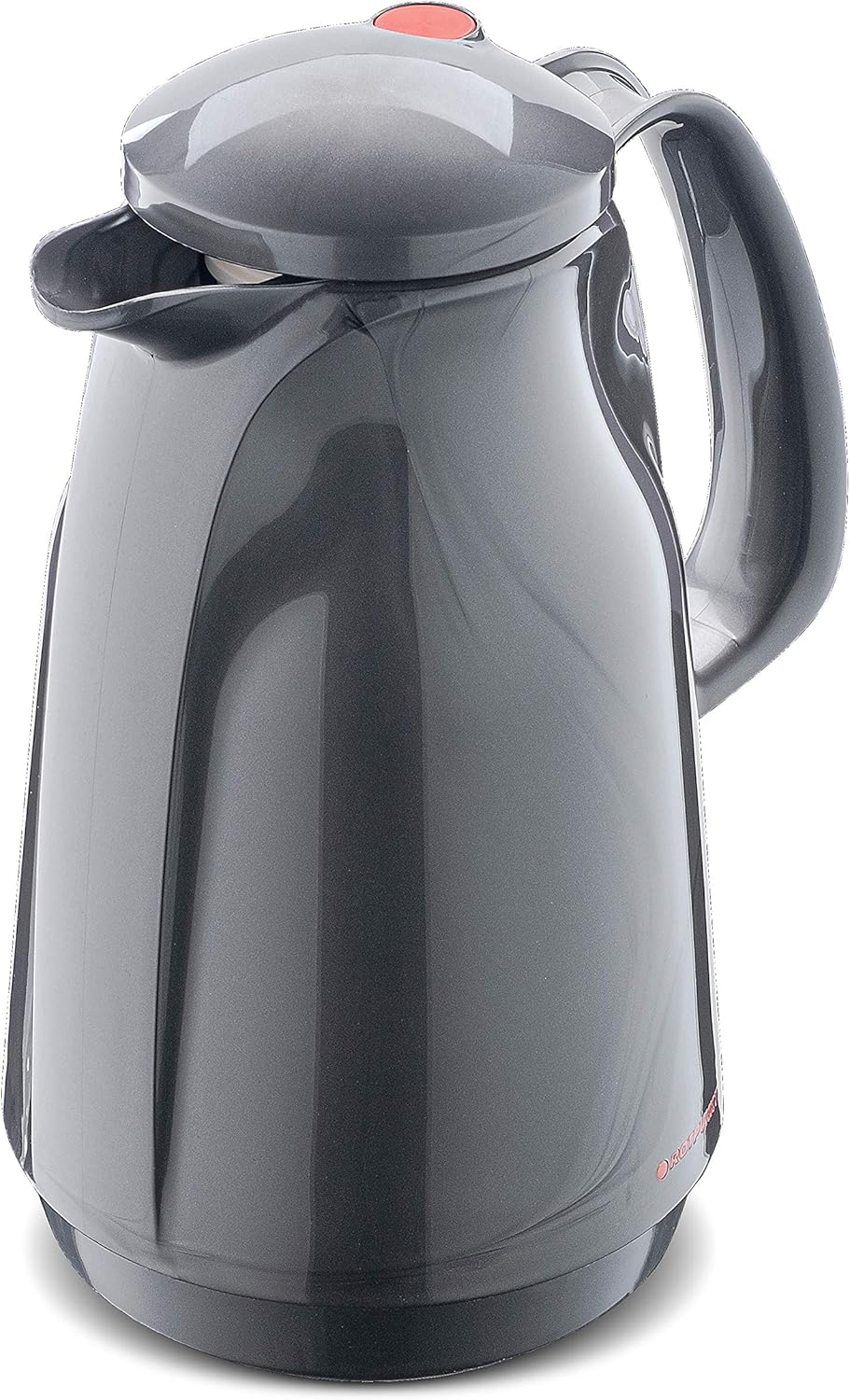 ROTPUNKT Isolierkanne 227 BELLA, 1,5 l titan, Glaseinsatz, BPA-frei, lange Isolierung 1500 ml Titang