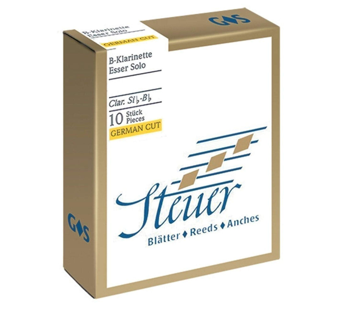 Steuer 738014 Blatt BB-Klarinette Solo White Line 2.5 deutscher Schnitt 10er-Packung 2,5 Bb-Klarinet