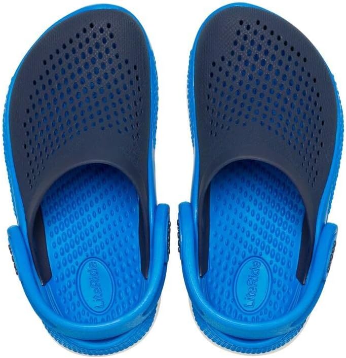 Crocs unisex-child Literide 360 Clog Clog, Navy/Bright Cobalt, 23/24 EU