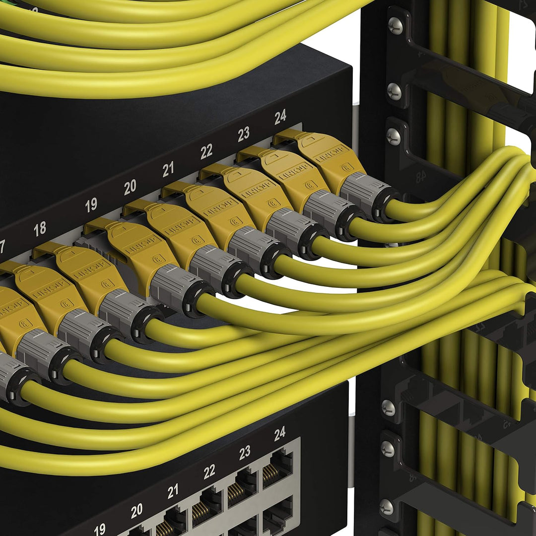 LINKUP - [GHMT & DSX8000 Zertifiziert Cat8-Ethernet-Patchkabel S/FTP 22AWG Doppelt Geschirmtes Massi