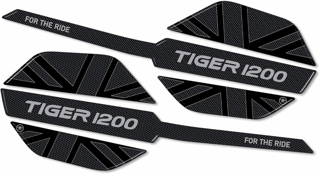 labelbike - 3D-Aufkleber Handschutz kompatibel mit Triumph Tiger 1200 GT - GT Pro - Rally Pro 2022