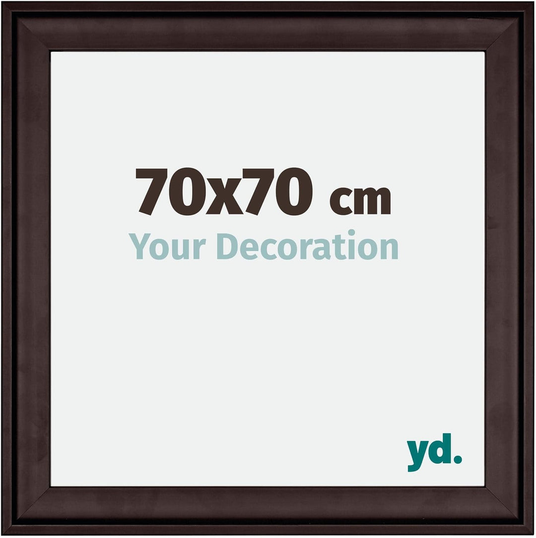 yd. Your Decoration - Bilderrahmen 70x70 cm - Bilderrahmen aus Holz mit Acrylglas - Antireflex - Aus
