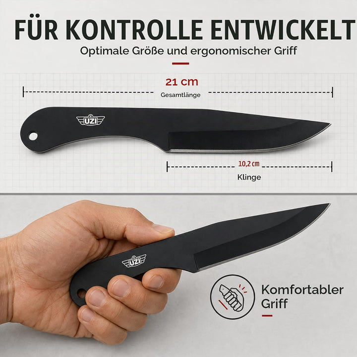 Uzi Uzi Three Piece Throwing Knife Set