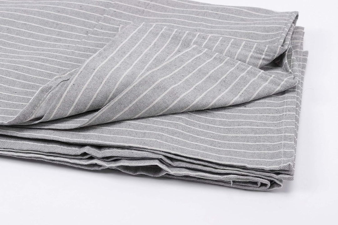 HomeLife - Sofabezug für 2-Sitzer-Sofa, elegant, gestreift, Bezug aus Baumwolle für Sofa, Schutz vor