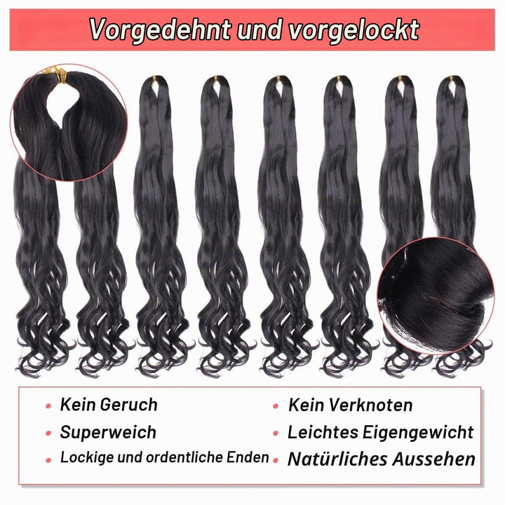 Xtrend Pre Stretched French Curly Braiding Hair 26 Inch 8 Packs Bouncy Loose Wave Braiding Hair Hot