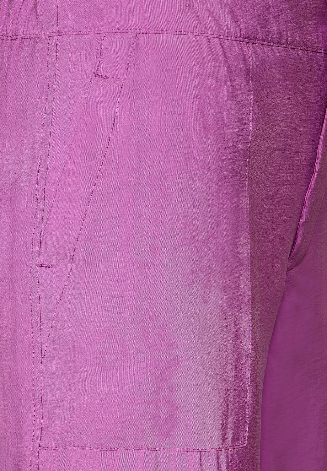 Street One Damen Casual Fit Hose in Cupro 40W / 30L Meta Lilac, 40W / 30L Meta Lilac