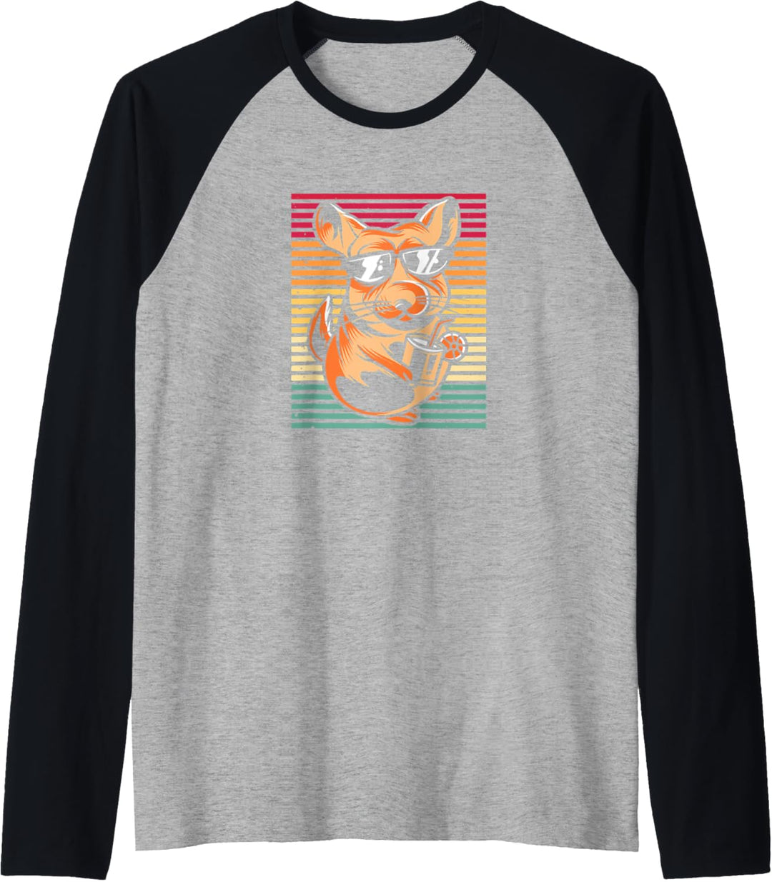 Retro Chinchilla Nagetier - Vintage Chinchilla Raglan