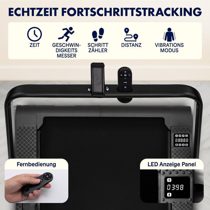 SQUATZ 2-in-1 Walking Pad Laufband mit Handlauf, klappbar und platzsparend, für Zuhause und Büro, mi