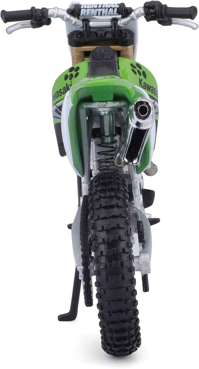Bauer Spielwaren 2049755 Maisto Kawasaki KX 450F: Originalgetreues Motorradmodell 1:12, mit beweglic