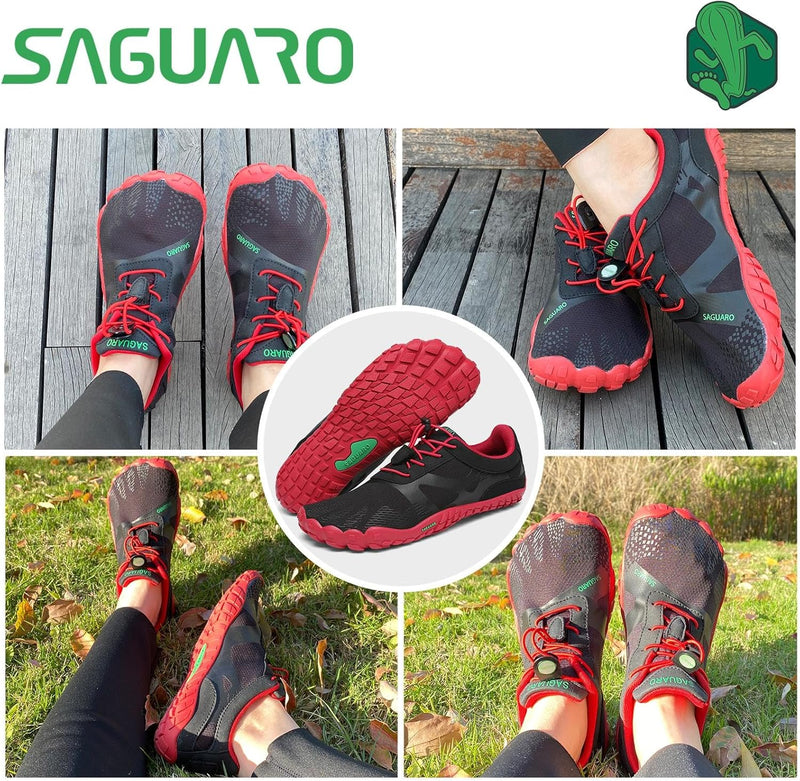 SAGUARO Unisex Barfussschuhe Traillaufschuhe Schnell Trocknend Wassersportschuhe, Gr. 36-47 38 EU Ap